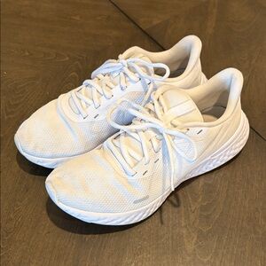 Nike White Lace-Up Sneakers